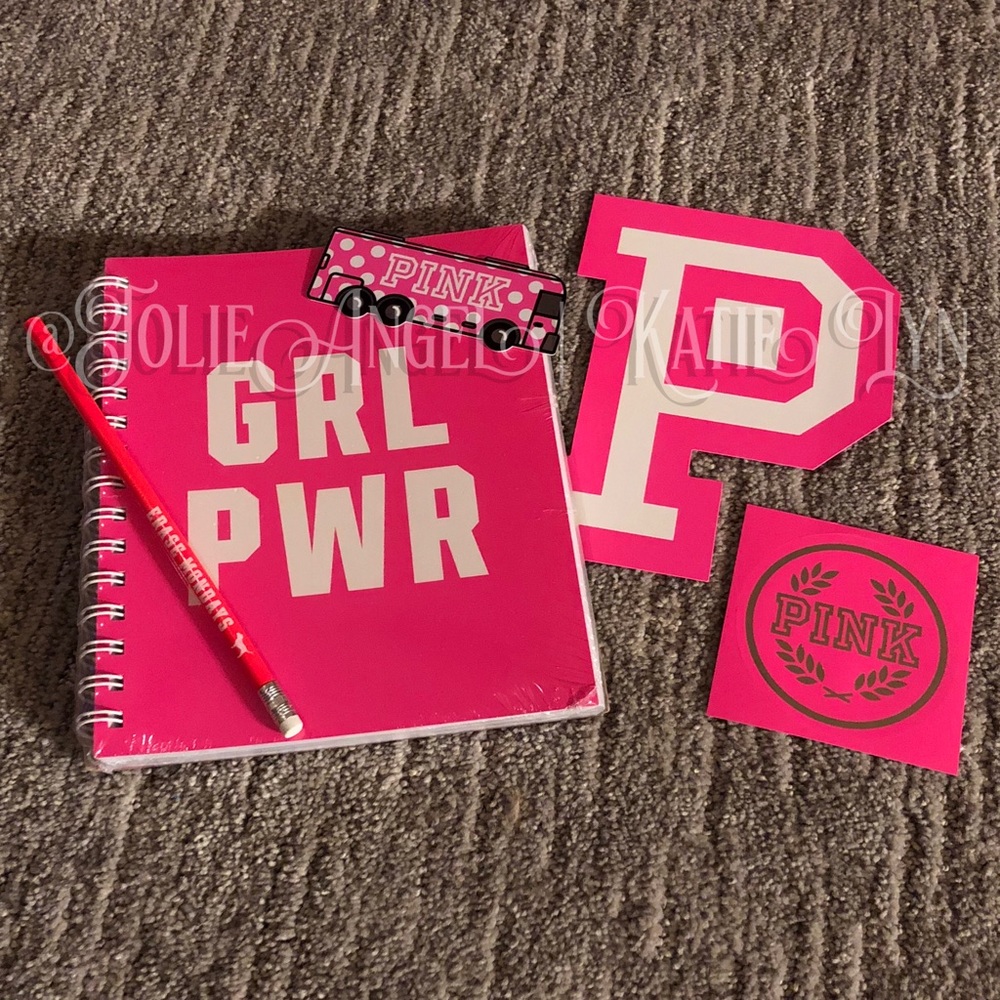 Exclusive VS PINK CAMPUS Girl Power Notebook Lot